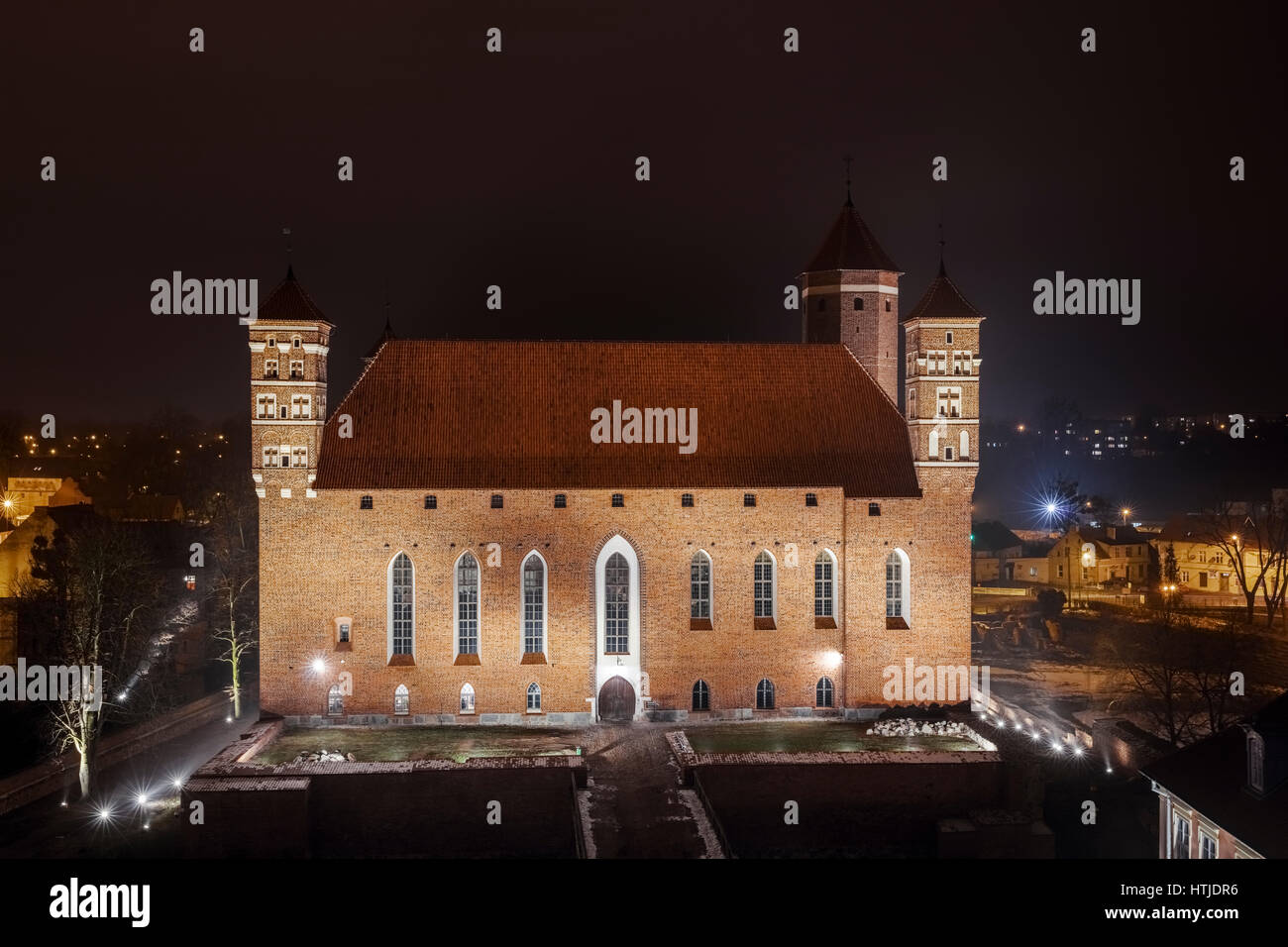 Lidzbark Warminski château gothique Pologne Europe Banque D'Images