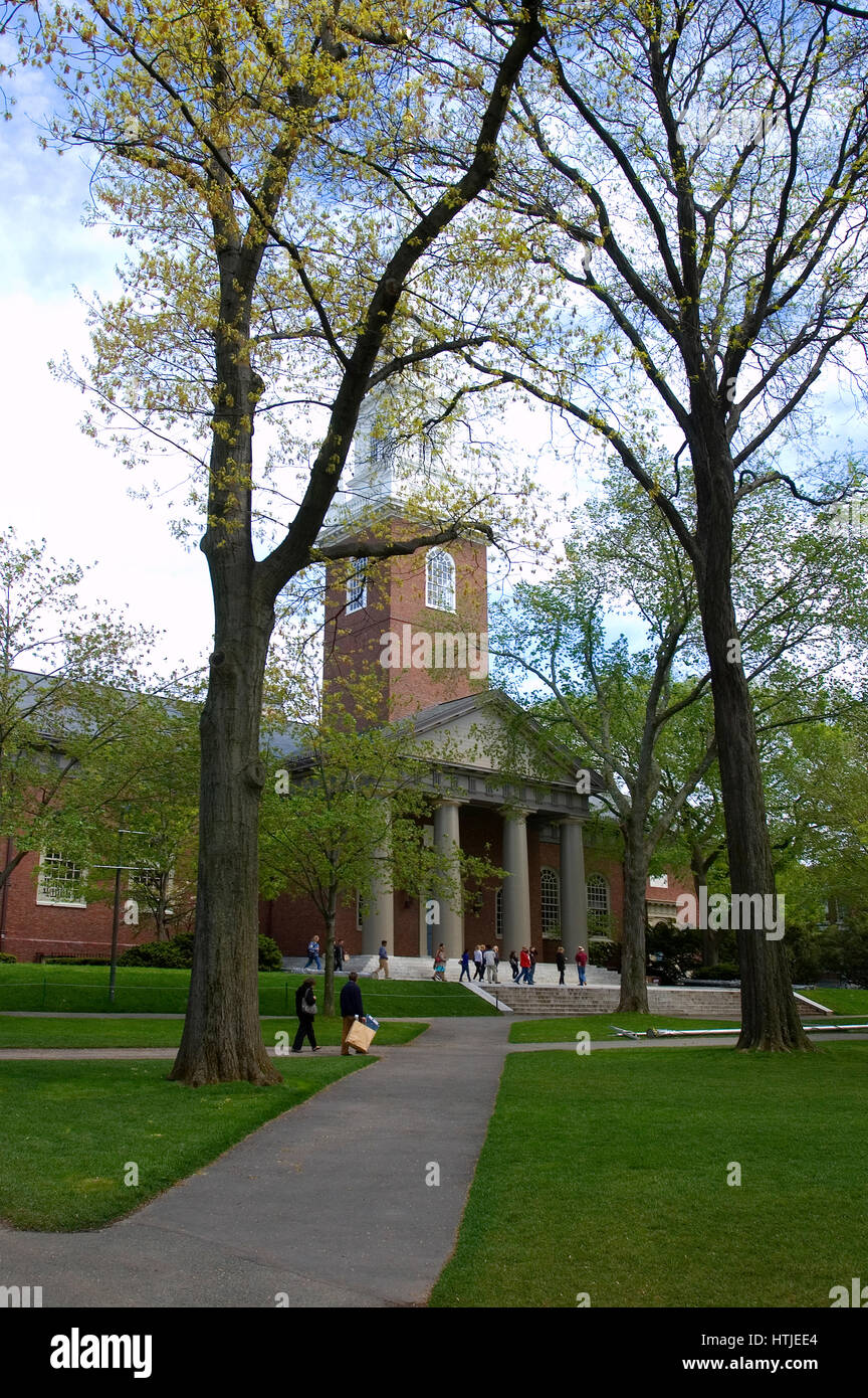La chapelle à l'Université de Harvard, Cambridge, Massachusetts Banque D'Images