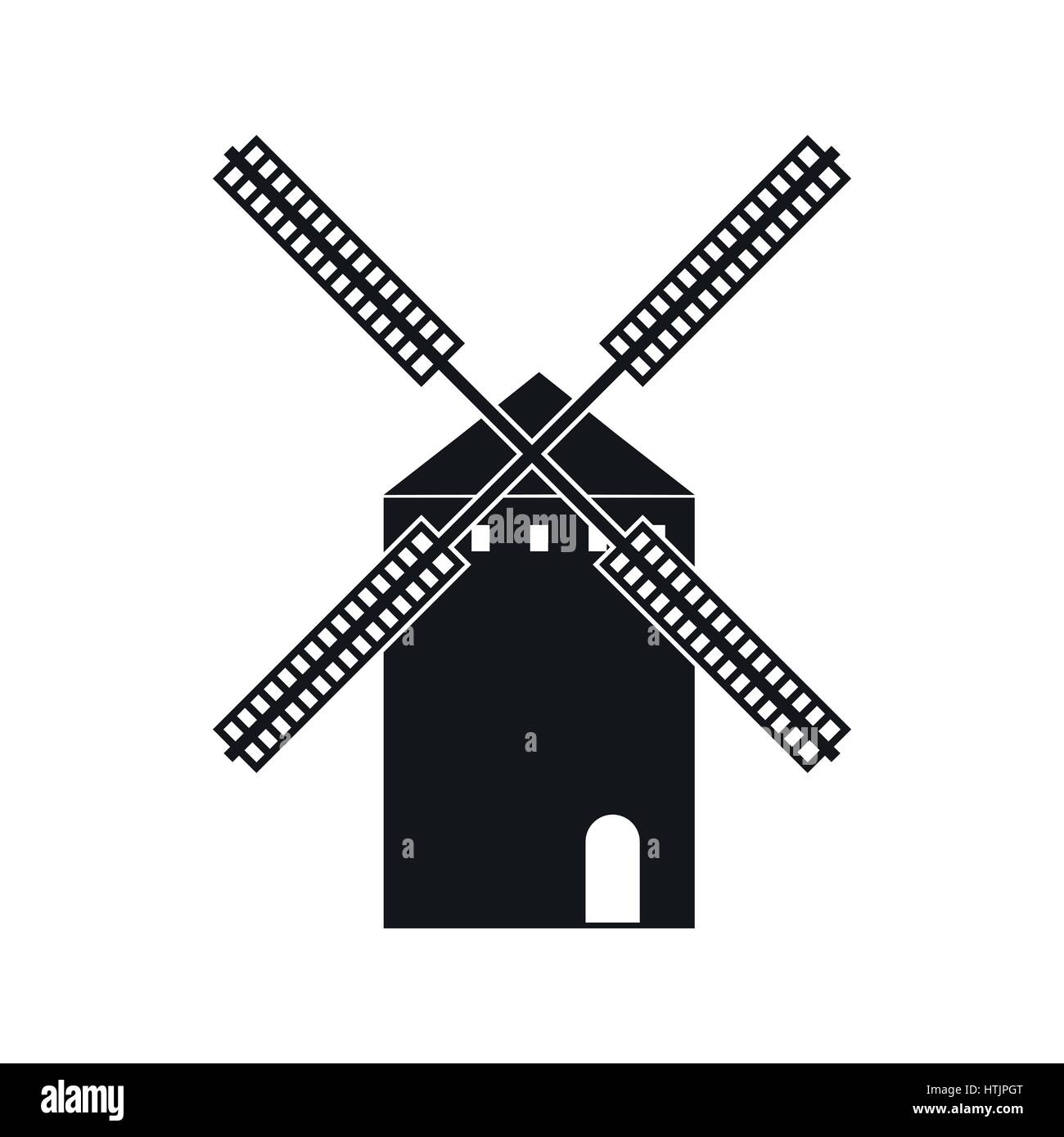 Moulin d'espagnol, l'icône de style simple. Illustration de Vecteur