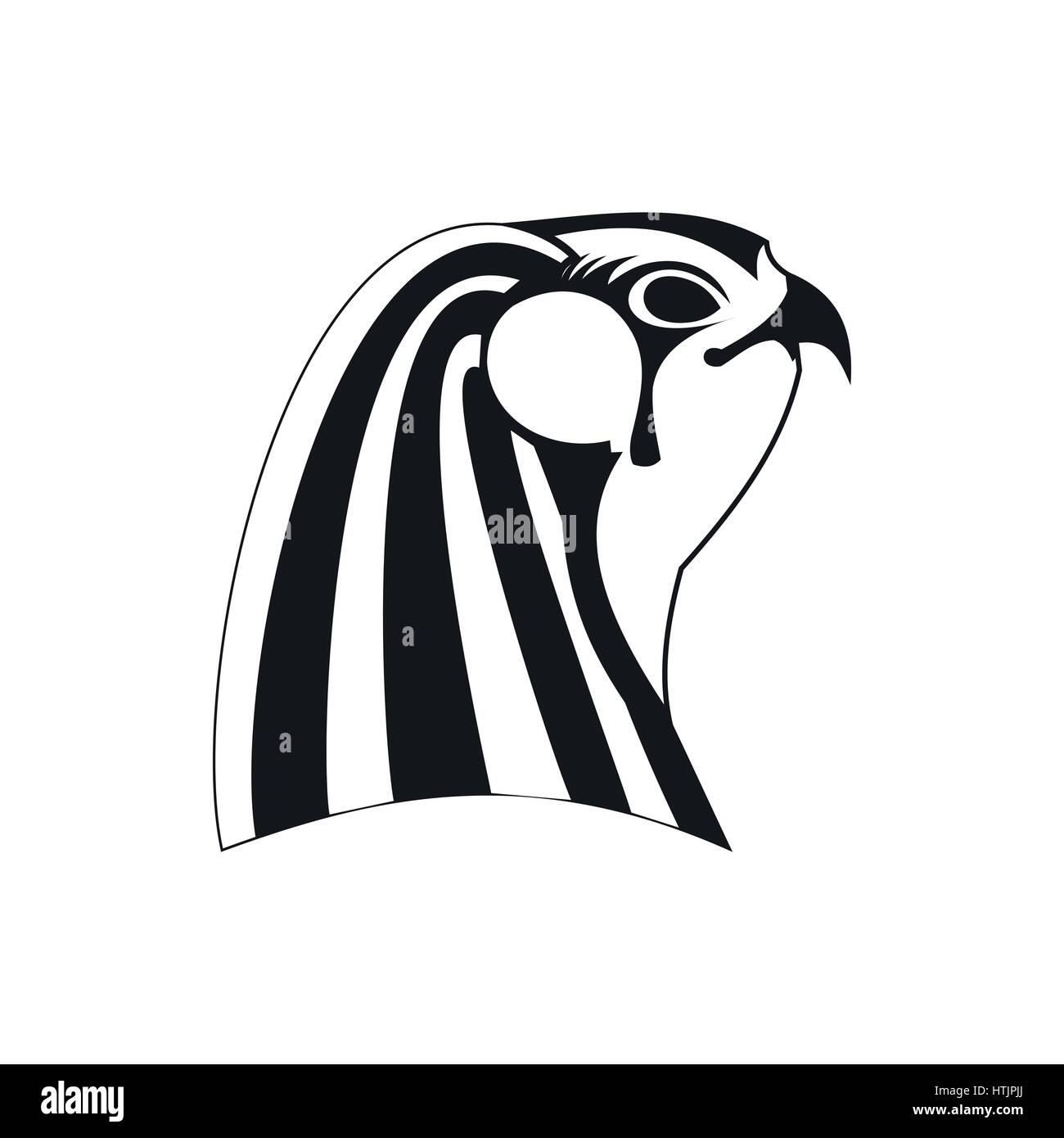 Icône d'Horus, le style simple Illustration de Vecteur