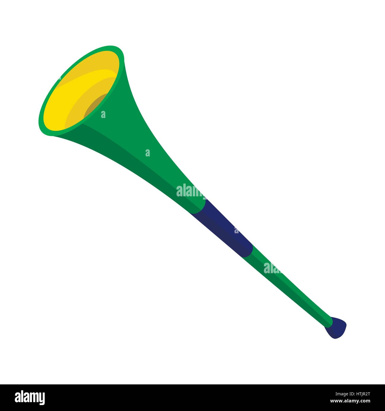 Trompette vuvuzela, icône de style cartoon Illustration de Vecteur