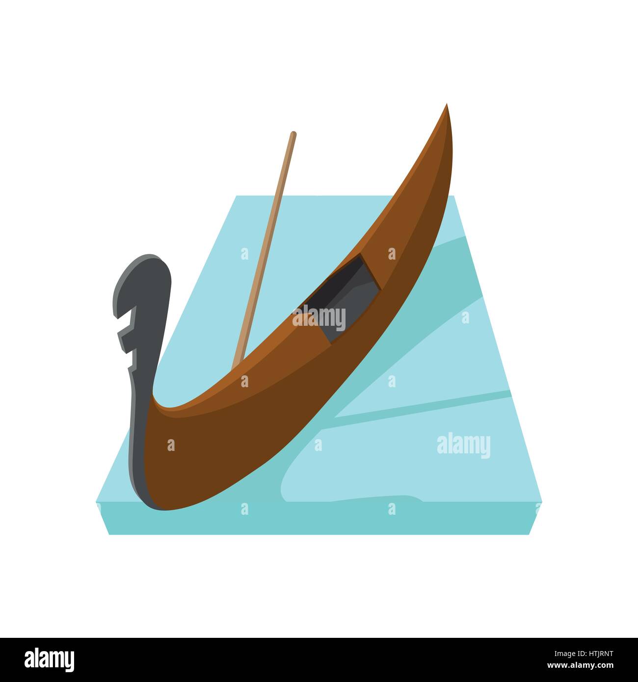 L'icône de gondole, cartoon style Illustration de Vecteur