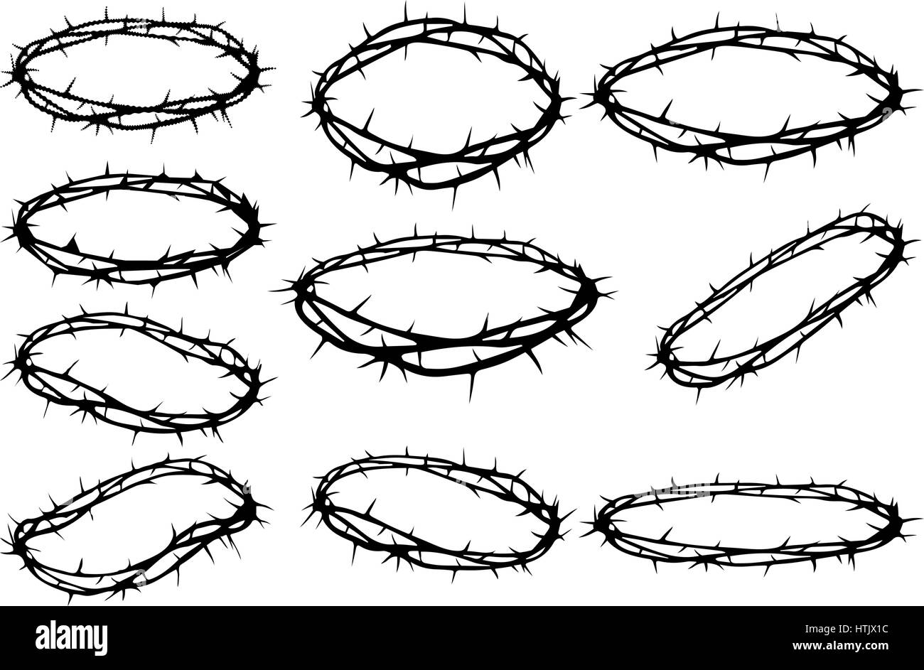 Couronne d'épines, Jésus Christ's - couronne Illustration de Vecteur