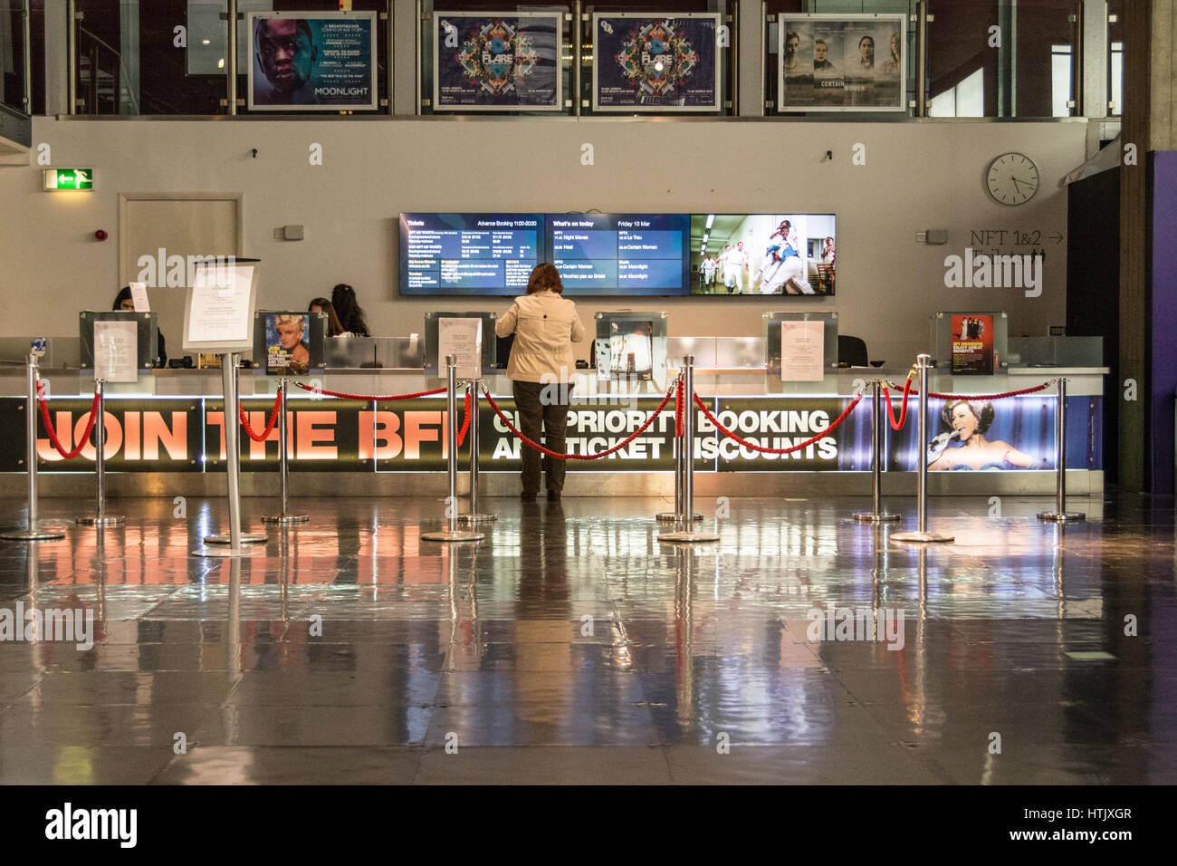 Le British Film Institute sur la South Bank de Londres, Royaume-Uni. Banque D'Images