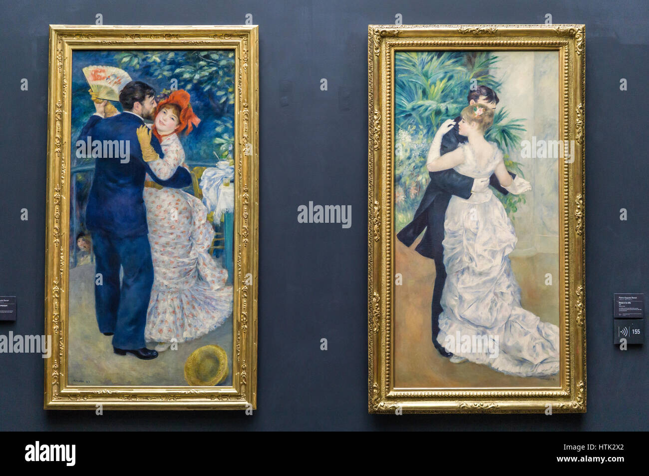 La peinture impressionniste au Musée d'Orsay, Auguste Renoir, Paris, France. Banque D'Images