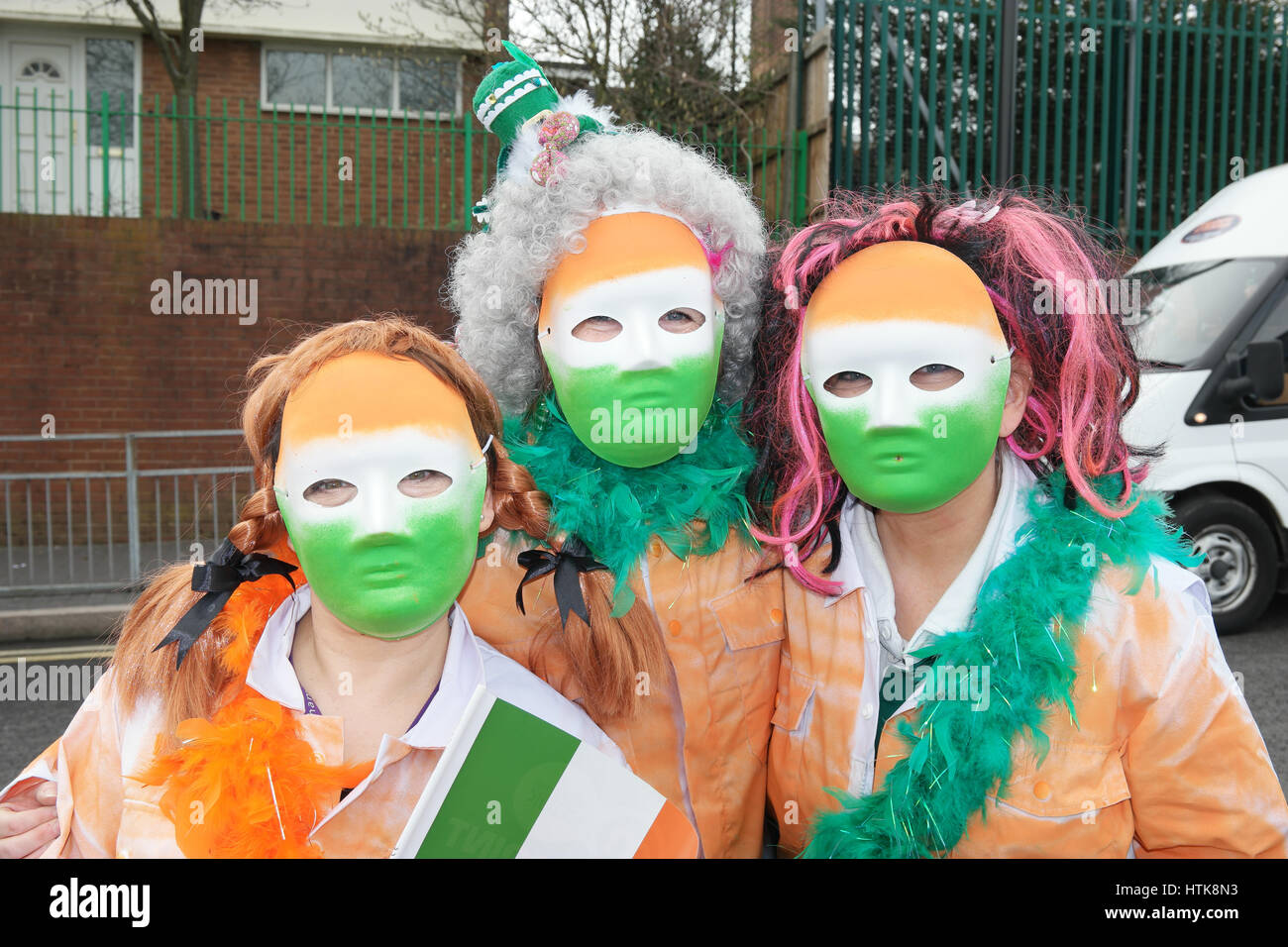 St Patricks Day Parade, Birmingham UK 12 Mars 2017 © Terry Mason / Alamy Banque D'Images