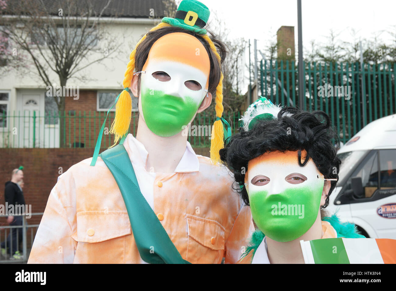 St Patricks Day Parade, Birmingham UK 12 Mars 2017 © Terry Mason / Alamy Banque D'Images