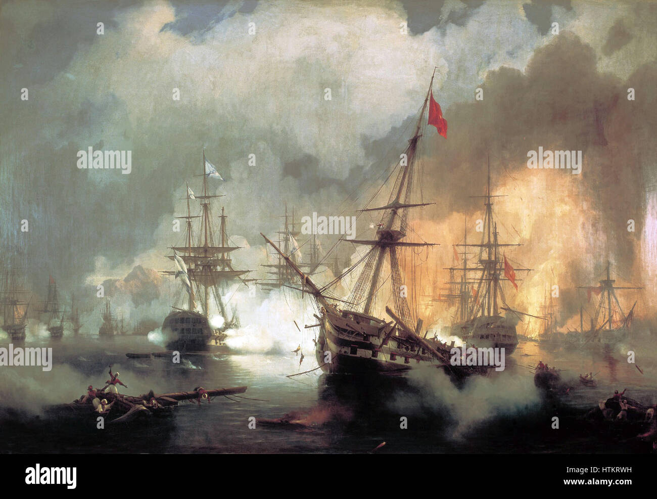 Russes à Navarin Banque D'Images