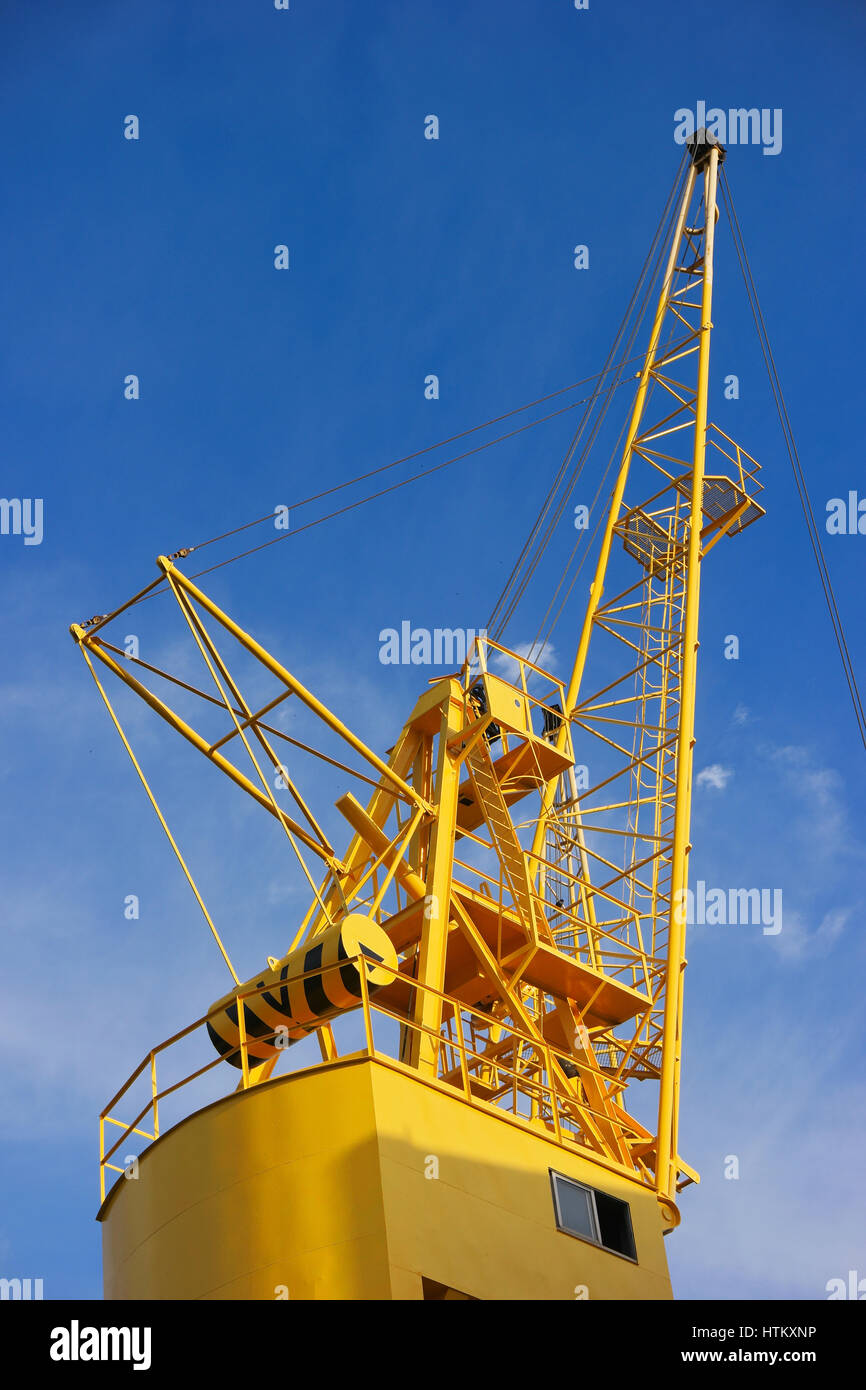 Les grues du port de Huelva Banque D'Images