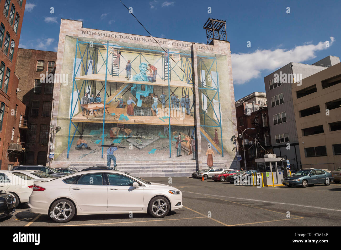Une progression vers l'égalité, peinture murale par Jared Bader, Philadelphia, Pennsylvania, USA Banque D'Images