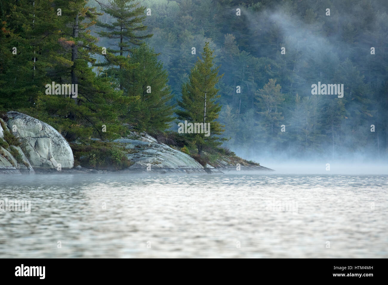 Charlton Lake à l'aube, l'Ontario, Canada Banque D'Images