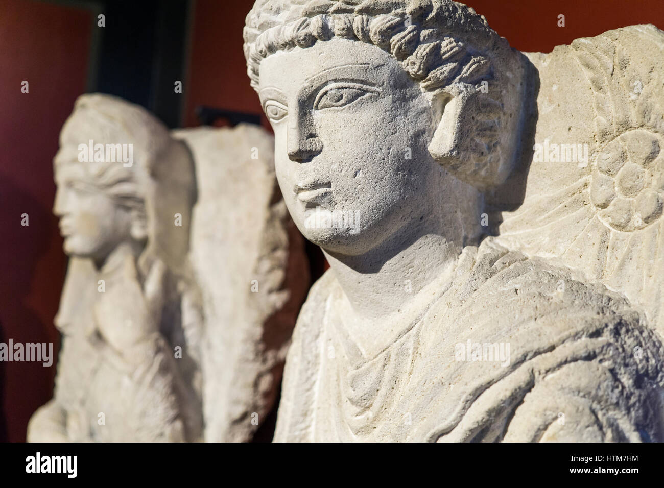 Pio clementino musée de l'art roman,reliefs romain, musée du Vatican, Rome, Italie. Banque D'Images