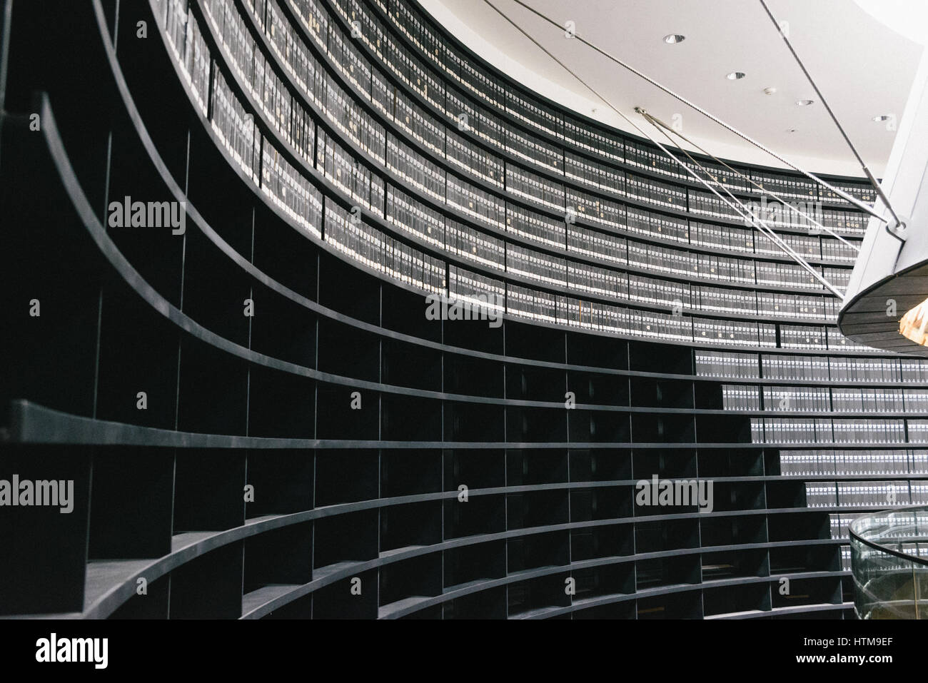 Salle des noms au site commémoratif de l'holocauste à Jérusalem, Israël (Yad Vashem) Banque D'Images