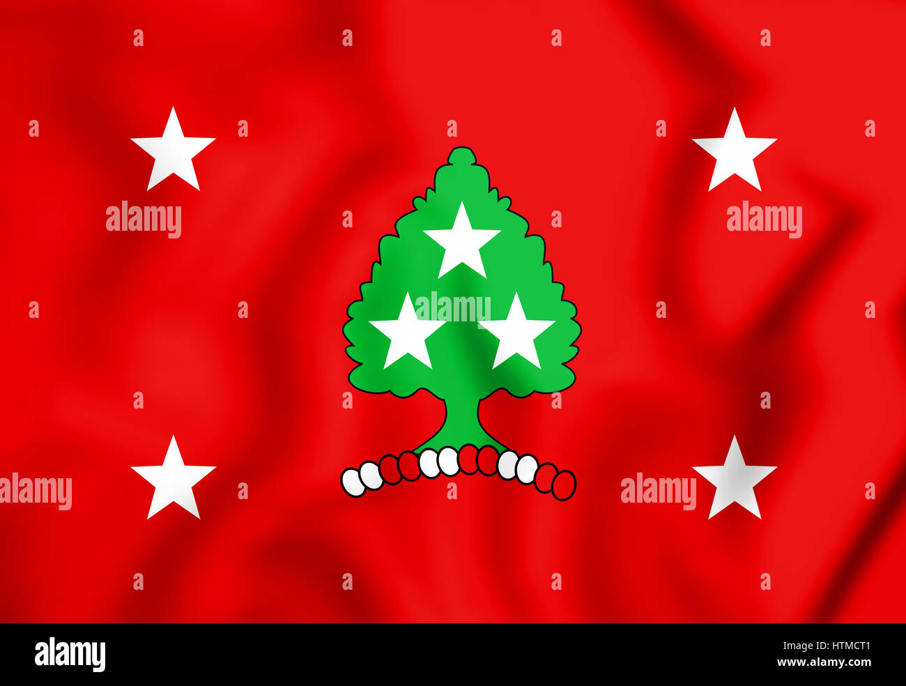 Niveau de la Gouverneur de l'Illinois, USA. 3D Illustration. Banque D'Images