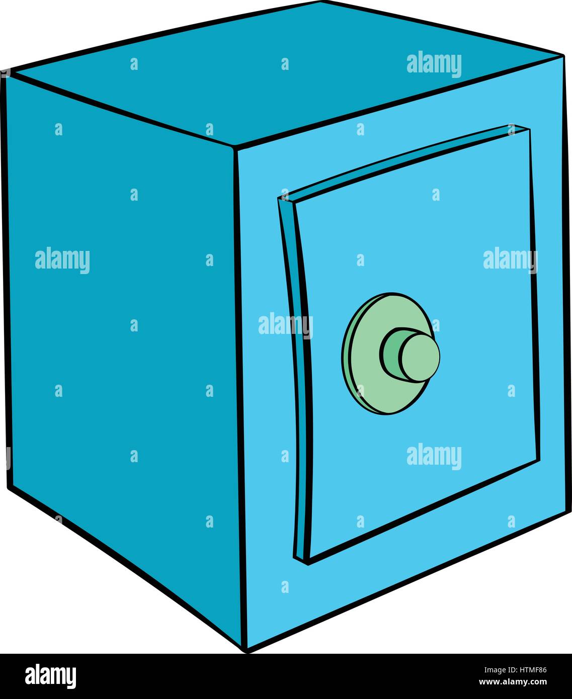 Coffre-fort cartoon icône Image Vectorielle Stock - Alamy