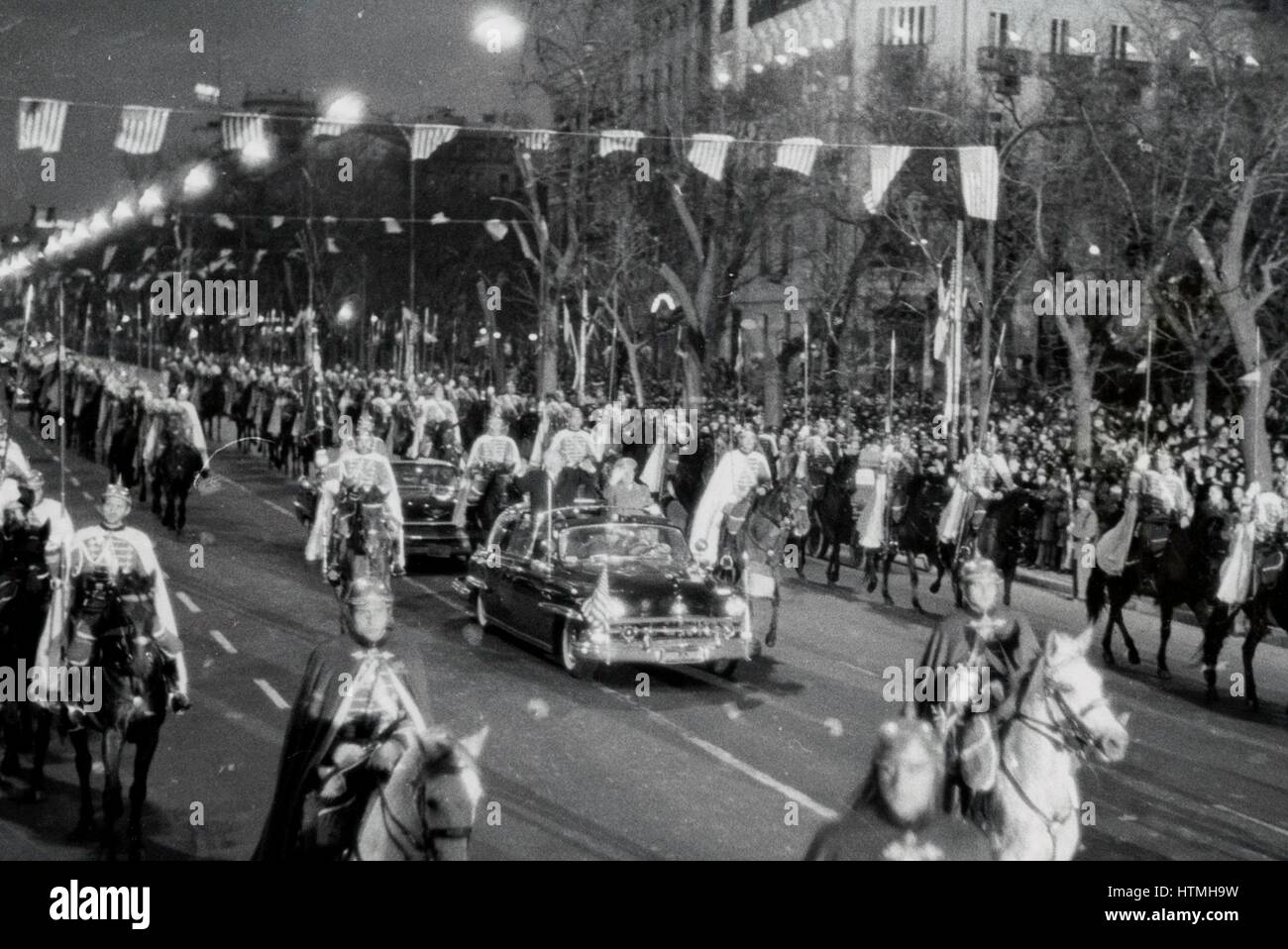 1959 Visite du président Eisenhower à Espagne Banque D'Images