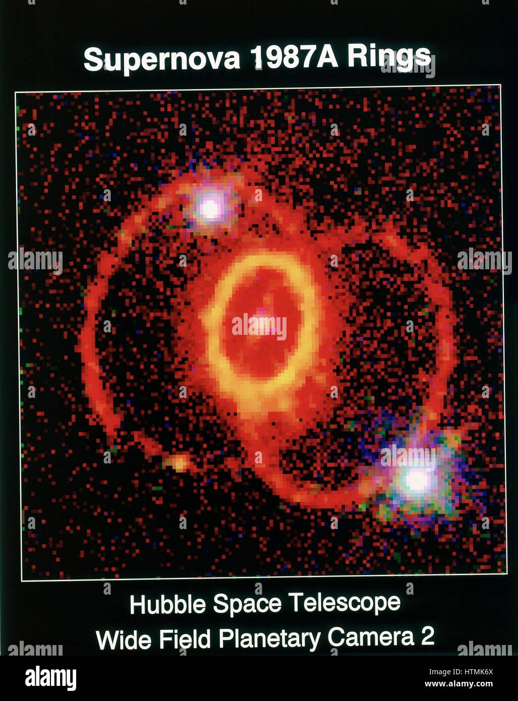 Supernova 19j87A observé avec le télescope spatial Hubble, à large champ du télescope planétaire 2. Photographie de la NASA. Banque D'Images