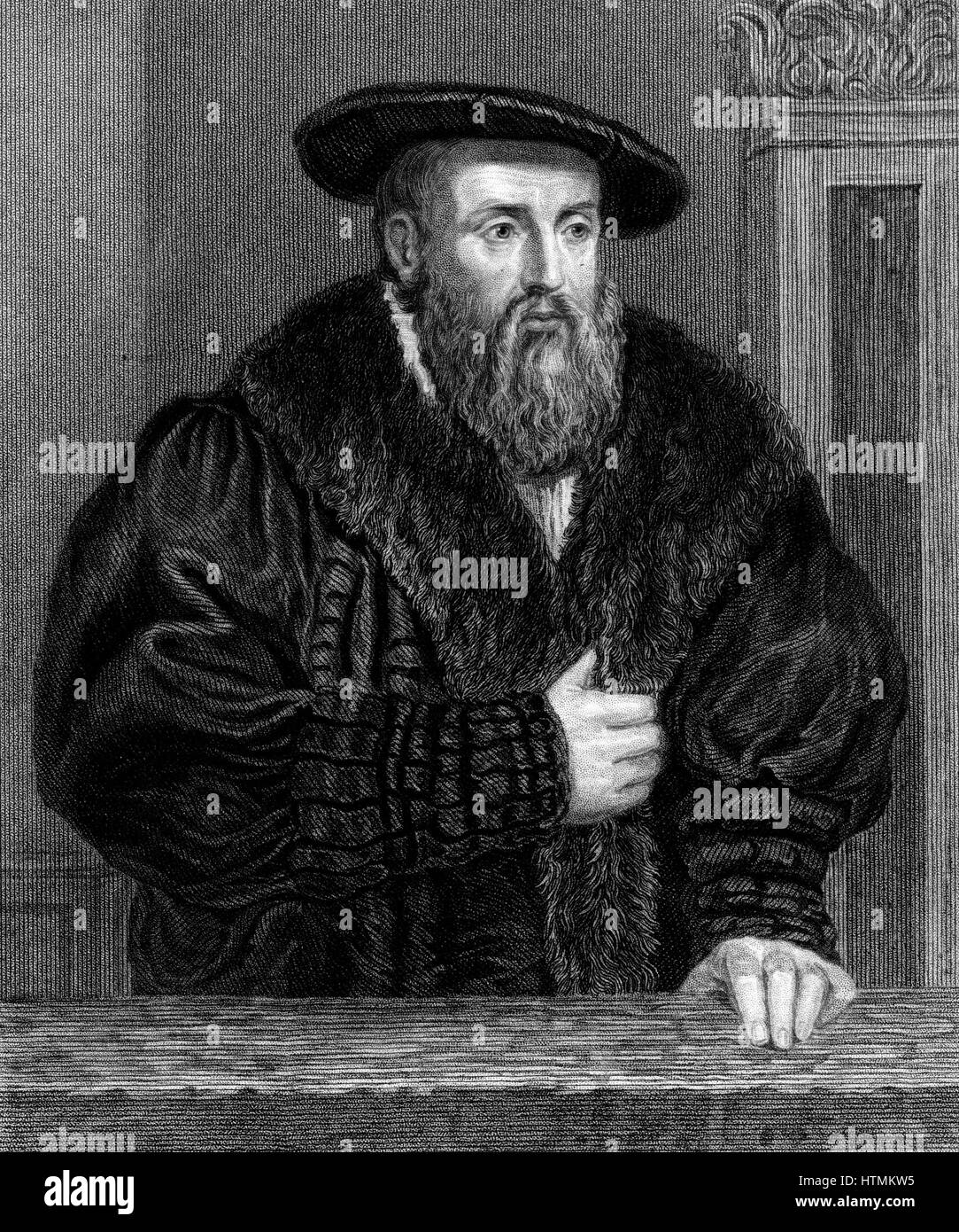 Johannes Kepler (1571-1630), astronome allemand. Gravure Banque D'Images