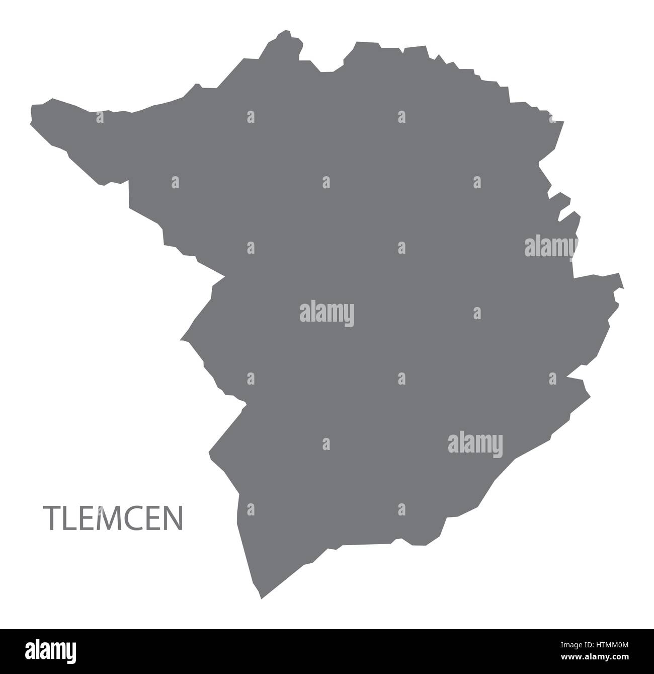 Tlemcen Algérie site gris illustration silhouette Illustration de Vecteur