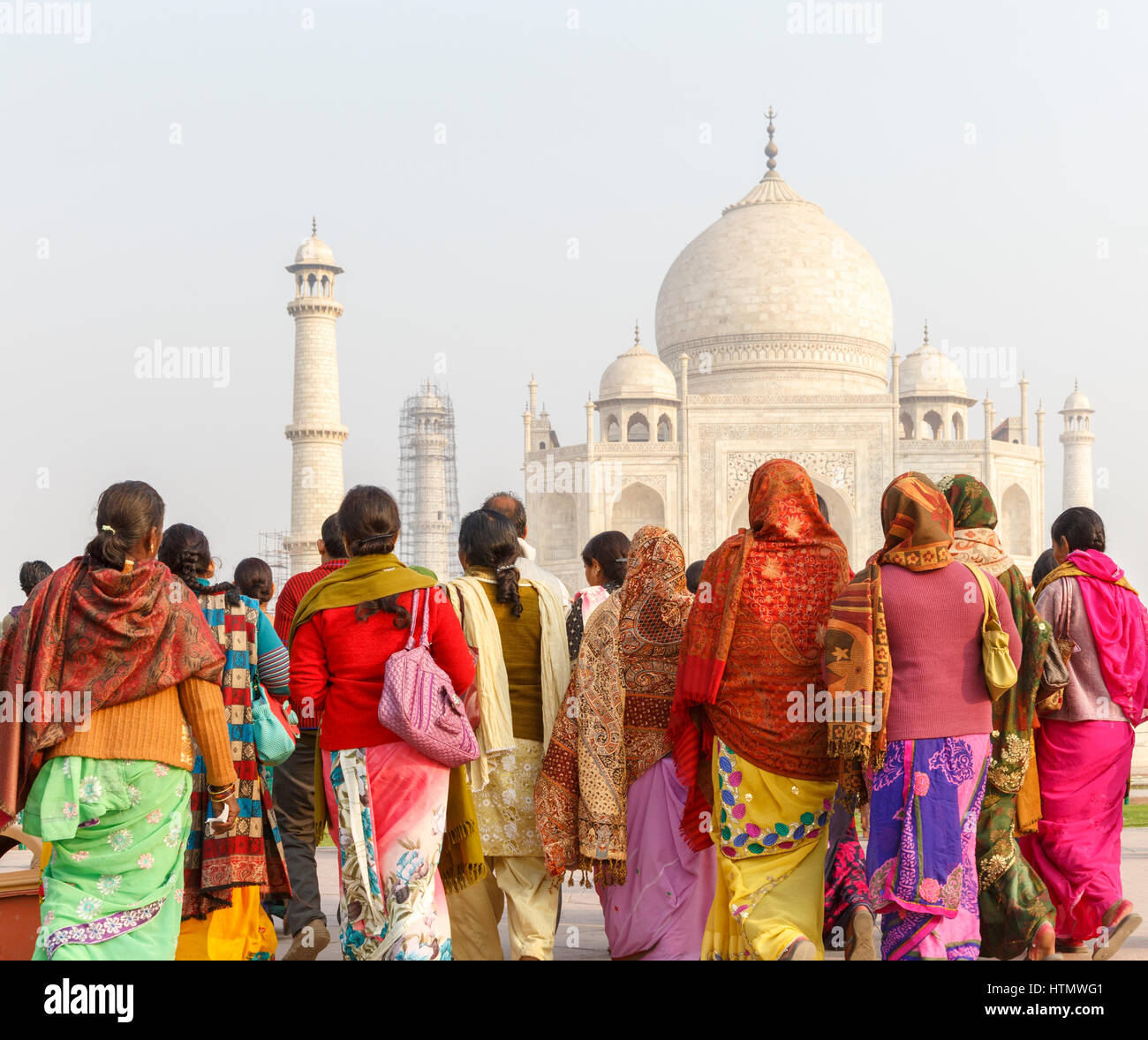 Taj Mahal, Uttar Pradesh, Inde Banque D'Images