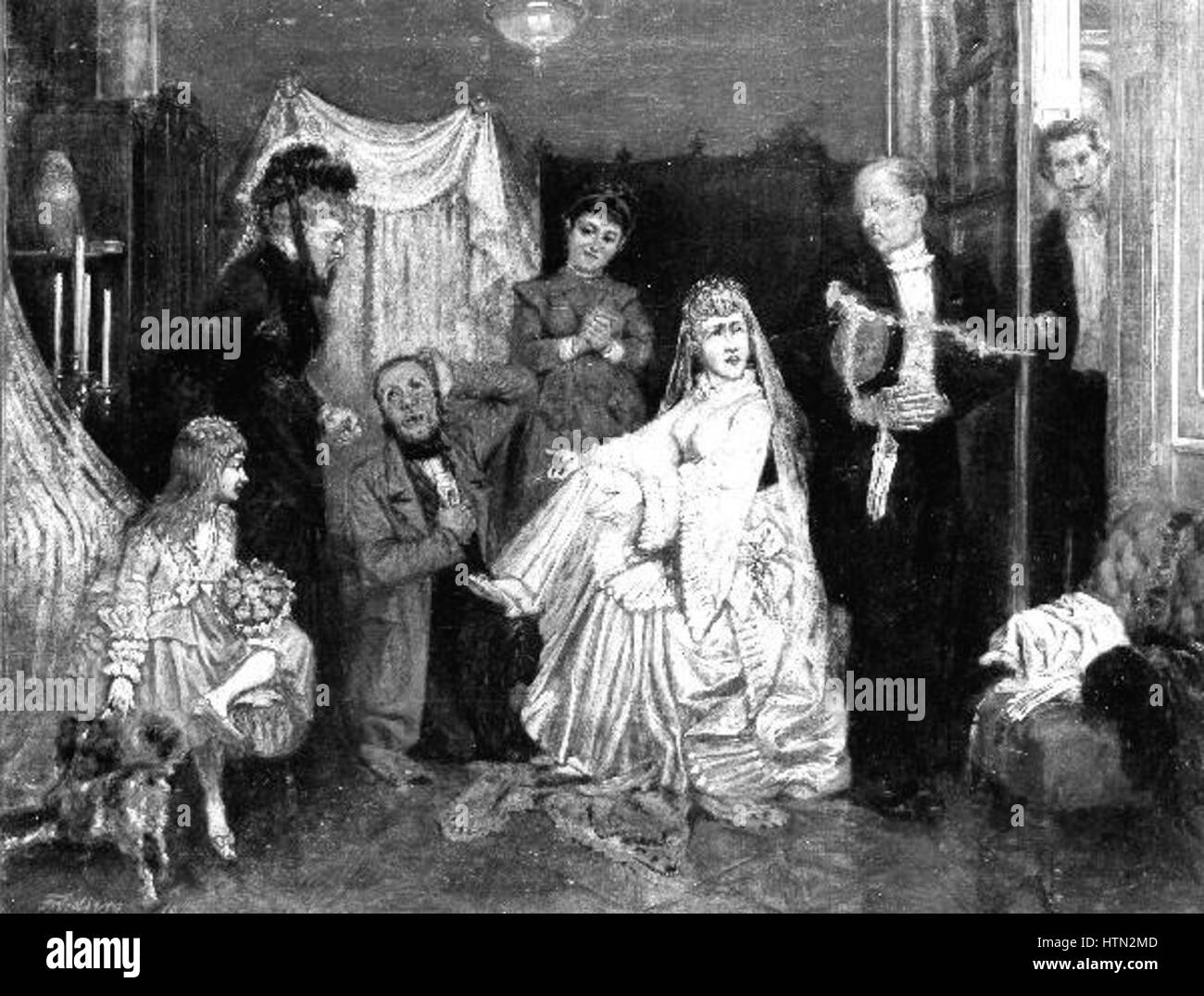 Salamon M. Mirohorsky svatbou 1829-1908 - Pred Banque D'Images