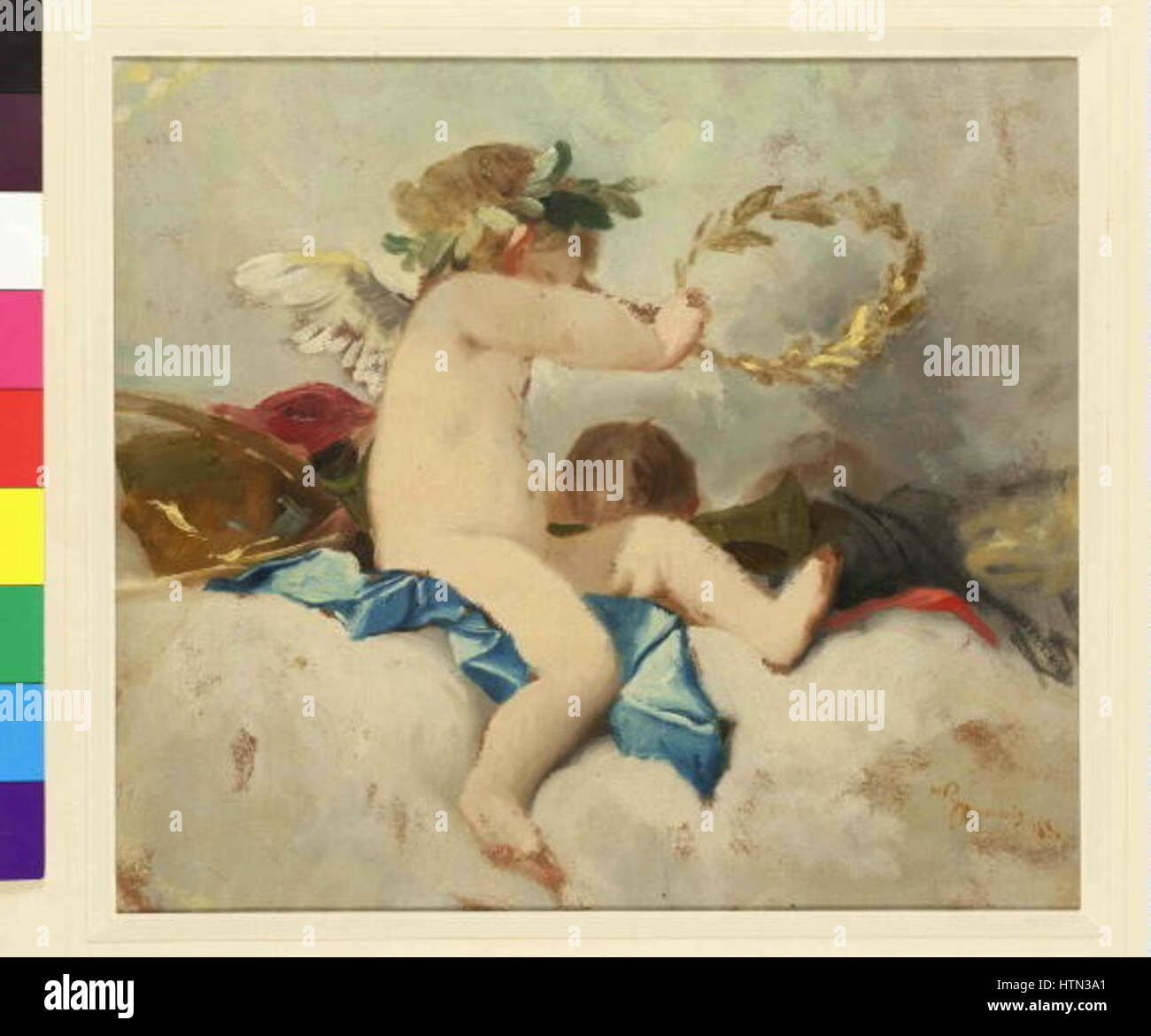 Vojtech Hynais 14. 12. 1854-22. 8. 1925 - Putto s vencem Banque D'Images