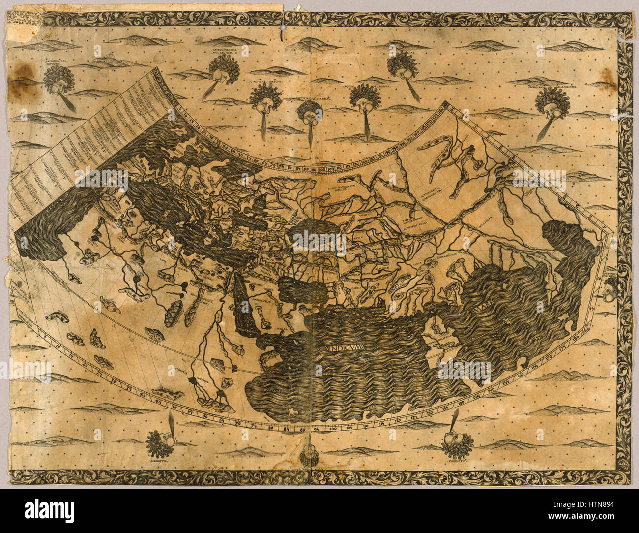 Crivelli World Map Banque D'Images