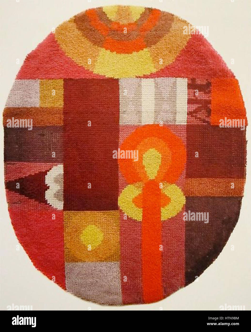 Sophie Taeuber-Arp Composition ovale avec des motifs abstraits 1922 Banque D'Images