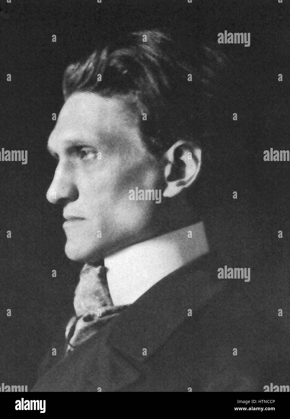 Stefan George 1910 Foto Jacob Hilsdorf p.c. Banque D'Images Stefan George 1910 Foto Jacob Hilsdorf p.c. Banque D'Images