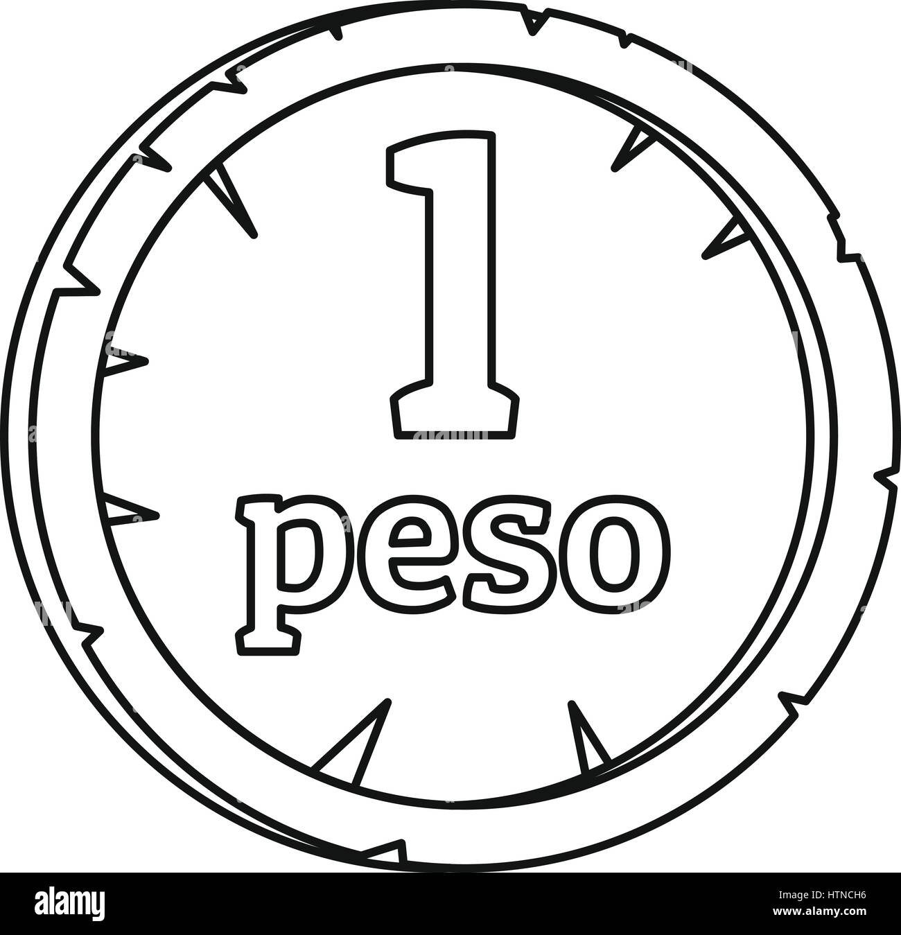 L'icône du peso. Aperçu de l'illustration vectorielle pour le web l'icône de peso Illustration de Vecteur