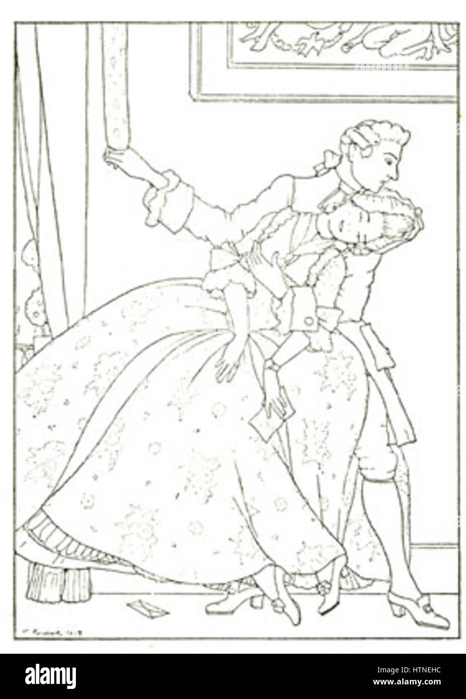 Le livre de la Marquise 19 Banque D'Images