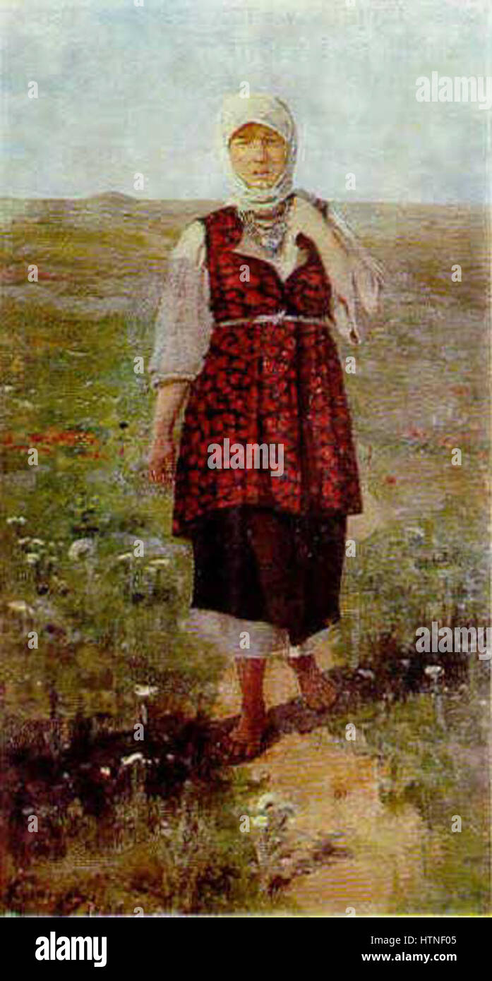 Paysanne par Kuznetsov 01 Banque D'Images