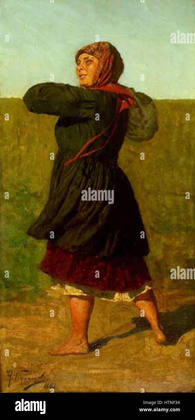 Paysanne par Kuznetsov 02 Banque D'Images