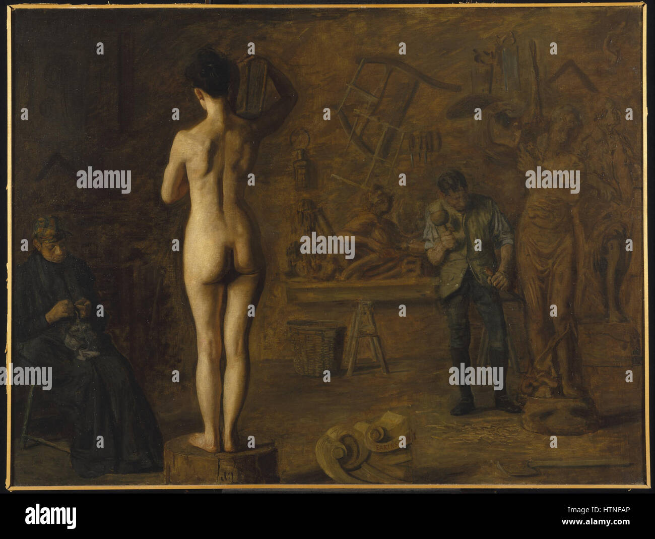 Thomas Eakins - William Rush et son modèle de la rivière Schuylkill - Google Art Project Banque D'Images