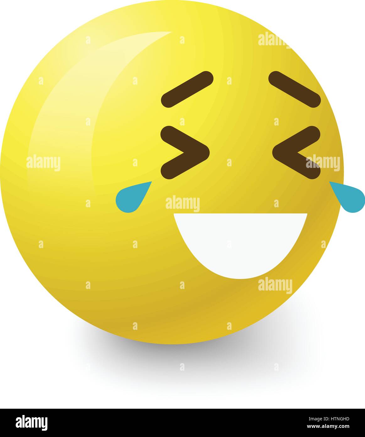Rire aux larmes icône smiley. Cartoon illustration de rire aux larmes smiley icône vecteur pour le web Illustration de Vecteur