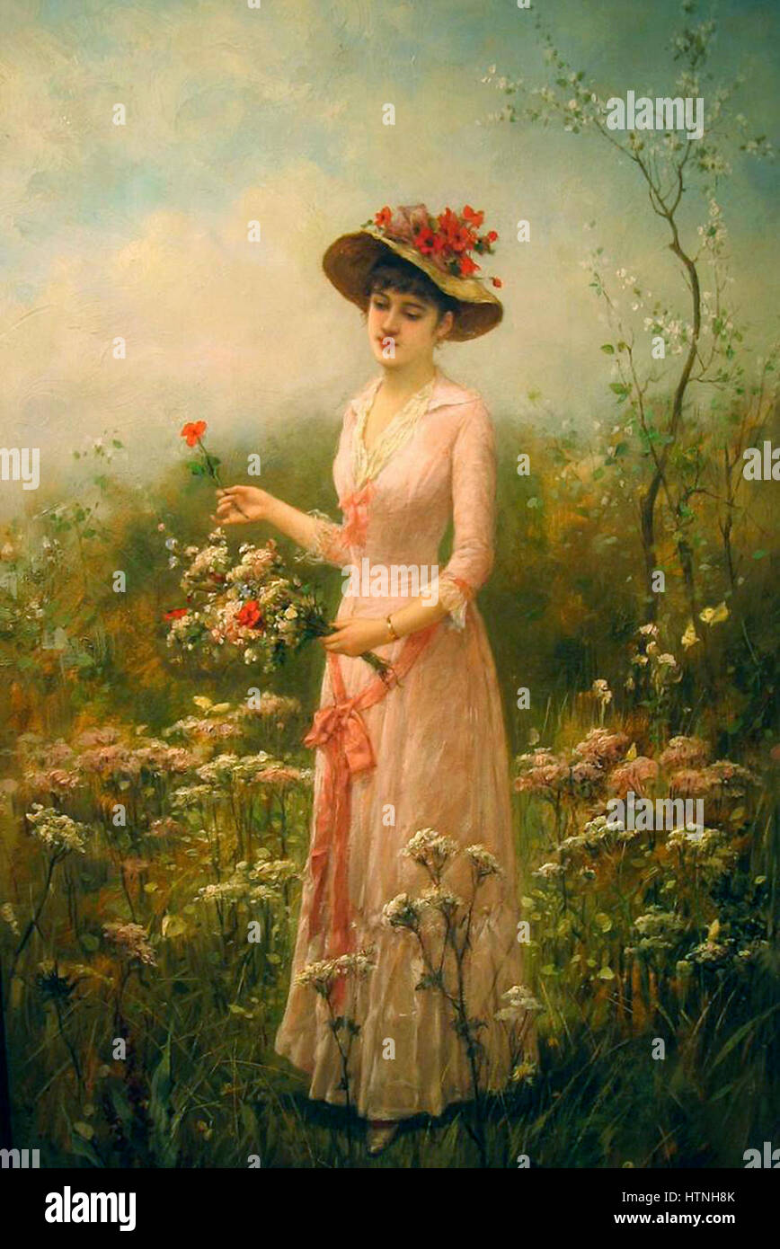 Le portrait de Charles-Amable Lenoir « Elegant Lady » capture la grâce et la sophistication de la mode du XIXe siècle. La pièce reflète l'élégance raffinée de l'époque, mettant en valeur l'habileté de l'artiste dans le portrait et le souci du détail. Banque D'Images