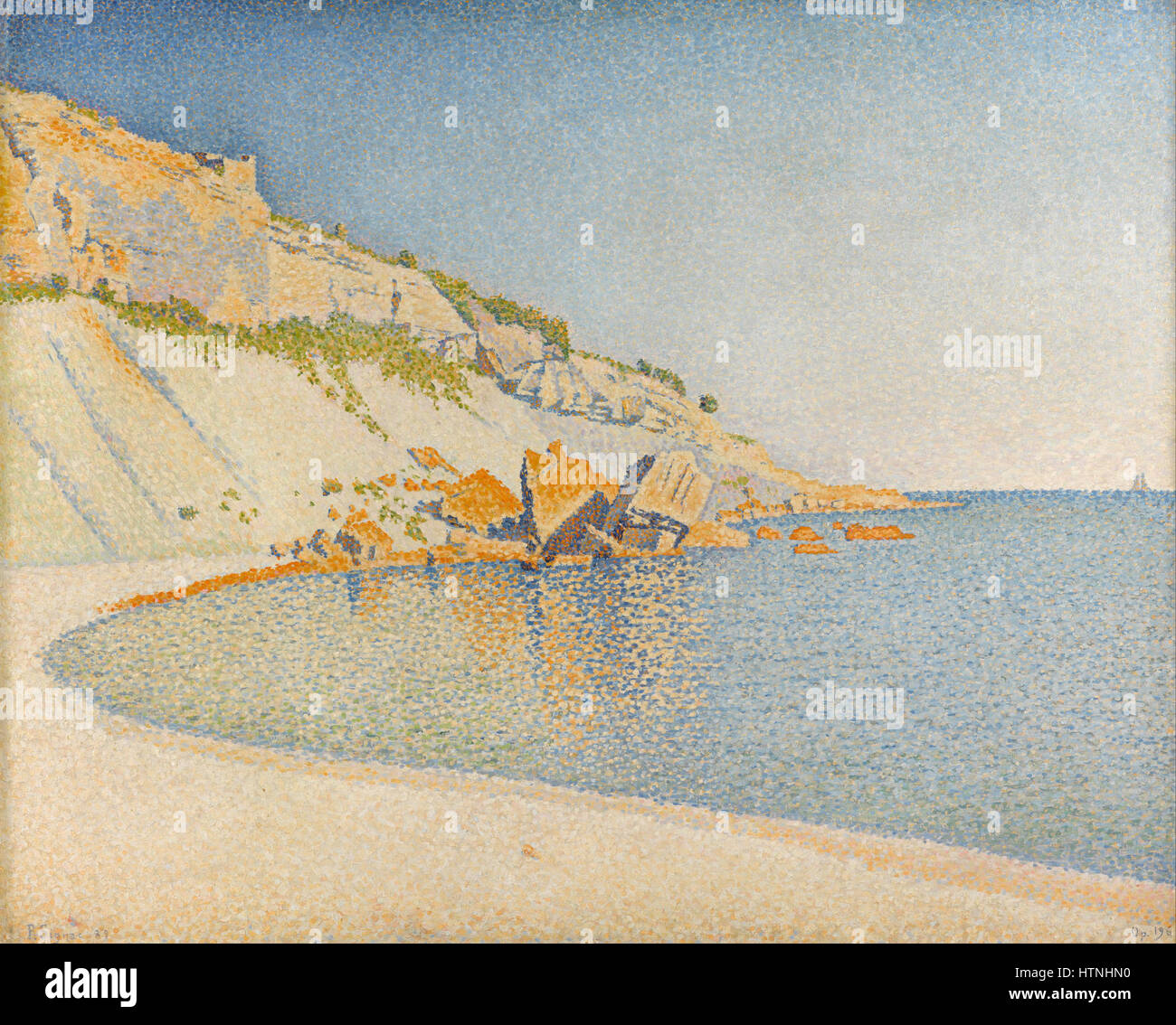 Paul Signac - Cassis, Cap Lombard, Opus 196 - Google Art Project Banque D'Images