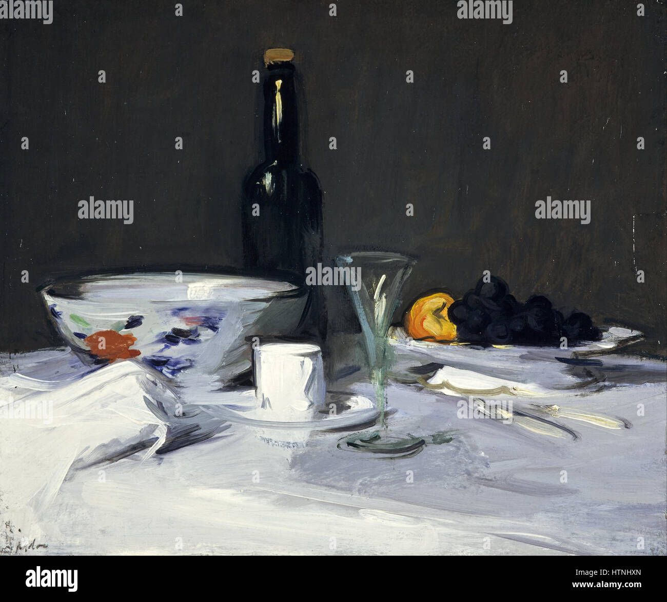 Samuel John Peploe - La Bouteille NOIRE - Google Art Project Banque D'Images