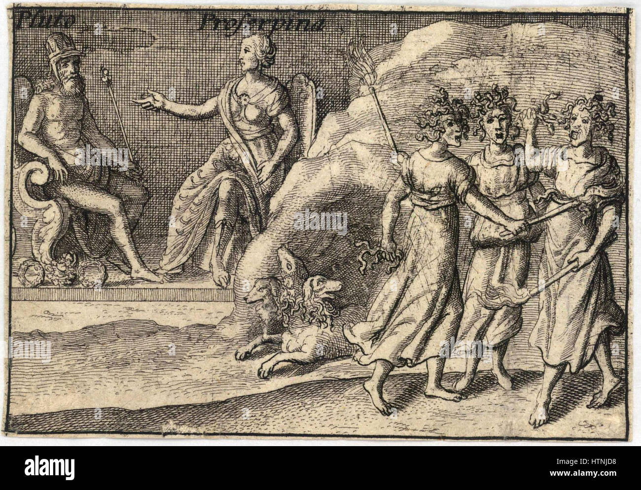 Place Wenceslas Hollar - les dieux grecs. Pluton Banque D'Images