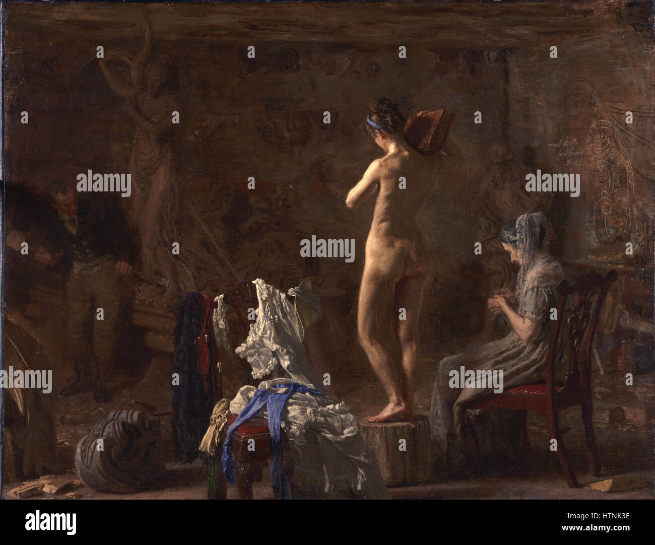 Thomas Eakins, American - William Rush et son modèle de la rivière Schuylkill - Google Art Project Banque D'Images