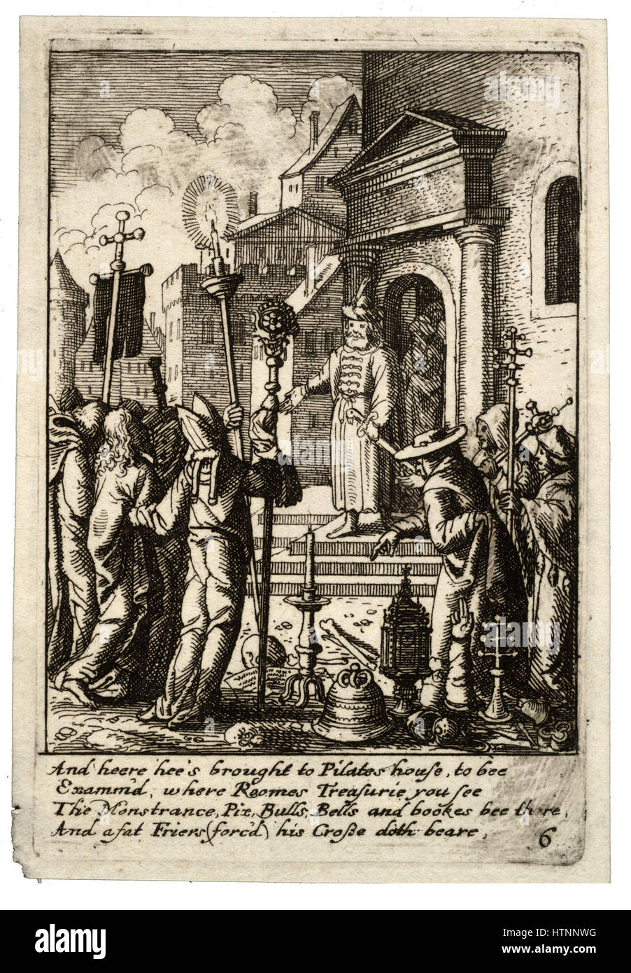 Place Wenceslas Hollar - Jésus devant Pilate 2 Banque D'Images