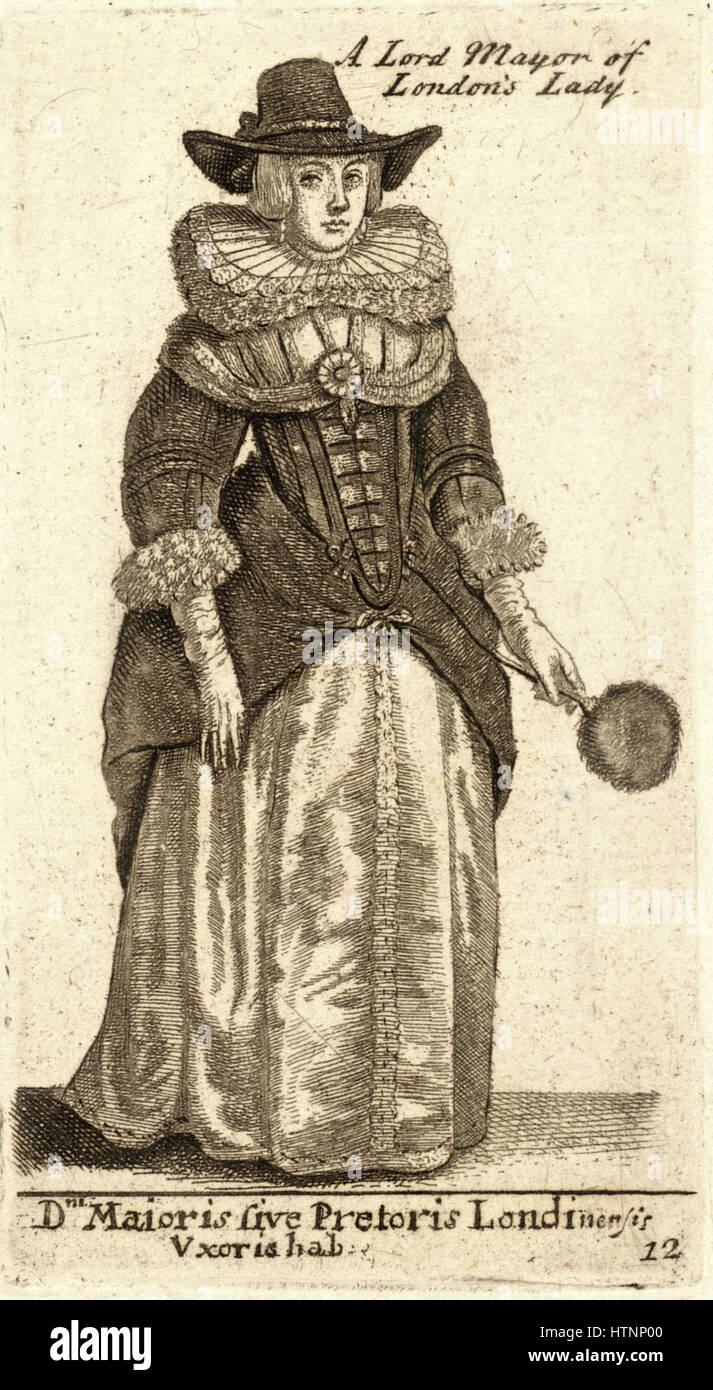 Gravure 'DNI de Wenceslas Hollar. Maioris sive Pretoris Londinensis Vxoris hab.' Représente une figure historique, en se concentrant sur des détails précis et des traits fins typiques des gravures de Hollar. La pièce fait partie d'une série illustrant des personnages historiques du Londres du XVIIe siècle. Banque D'Images Gravure 'DNI de Wenceslas Hollar. Maioris sive Pretoris Londinensis Vxoris hab.' Représente une figure historique, en se concentrant sur des détails précis et des traits fins typiques des gravures de Hollar. La pièce fait partie d'une série illustrant des personnages historiques du Londres du XVIIe siècle. Banque D'Images