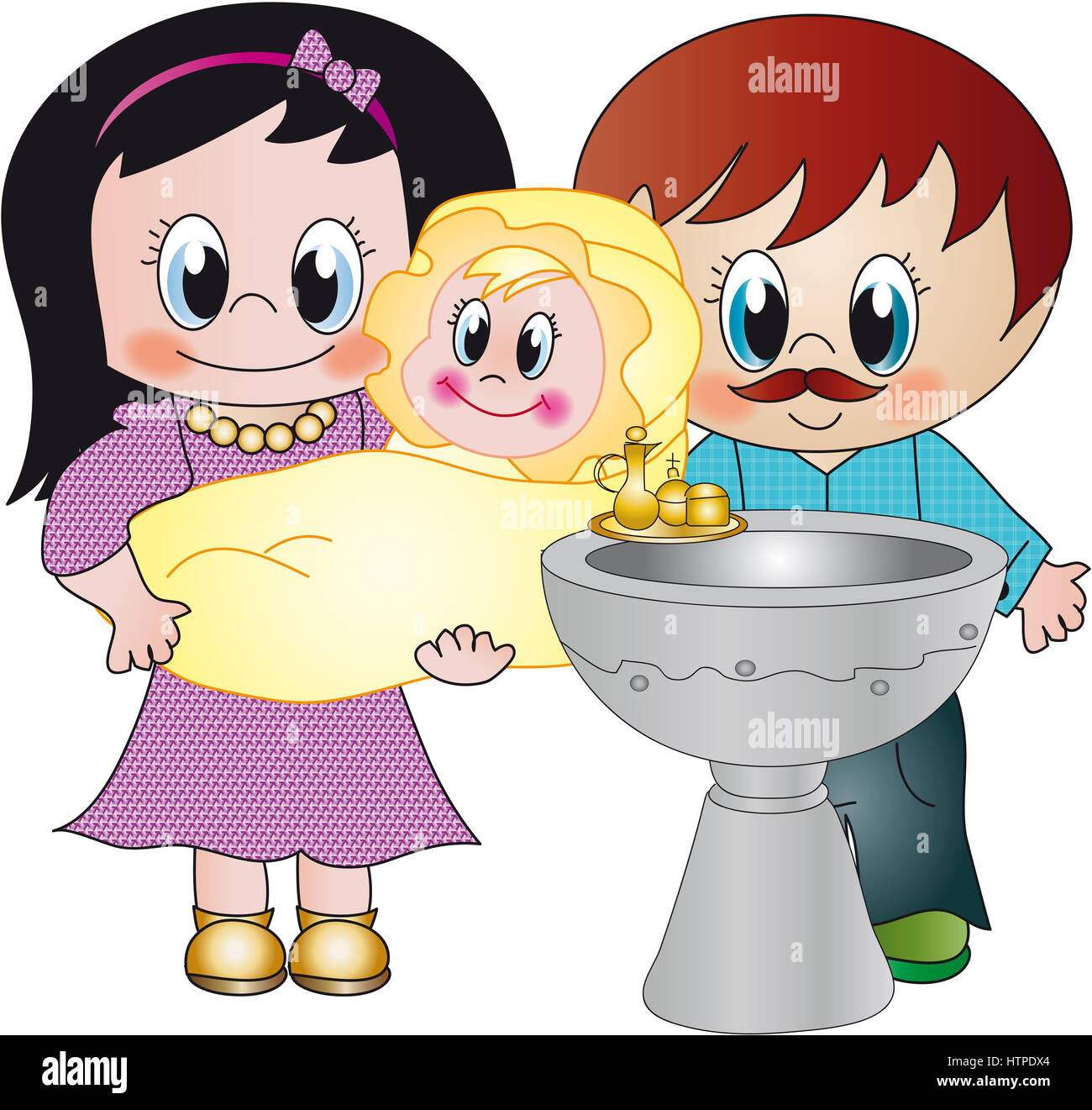 Bapteme De Bebe Photo Stock Alamy