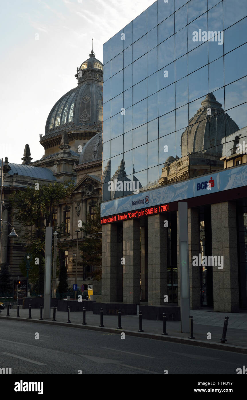 Palais CEC, Bucarest Banque D'Images