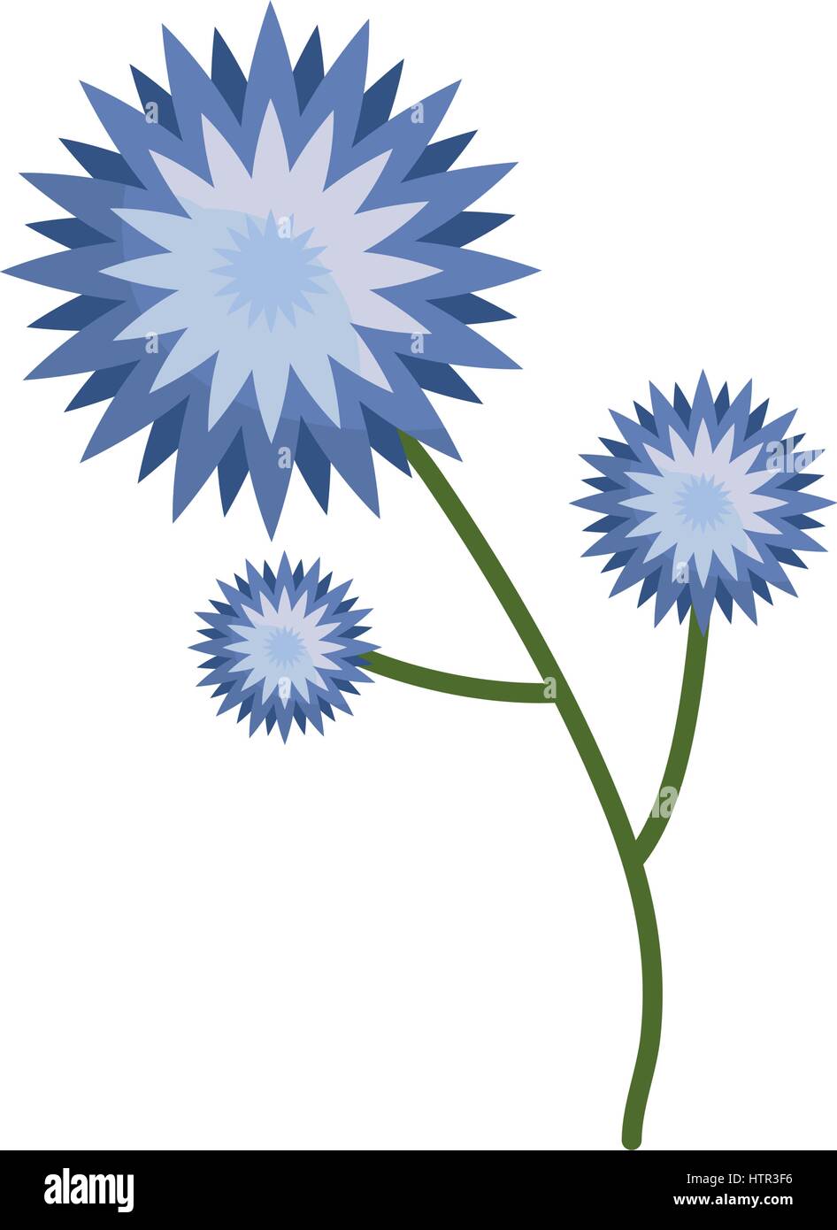Direction générale de l'icône de printemps fleur star Illustration de Vecteur