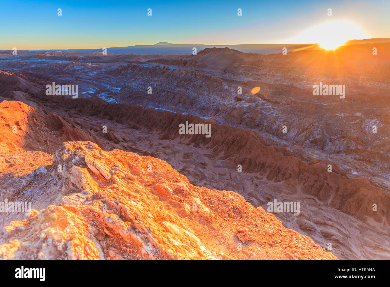 La vallée de la lune proche de San Pedro de Atacama, région d'Antofagasta, Chili Banque D'Images