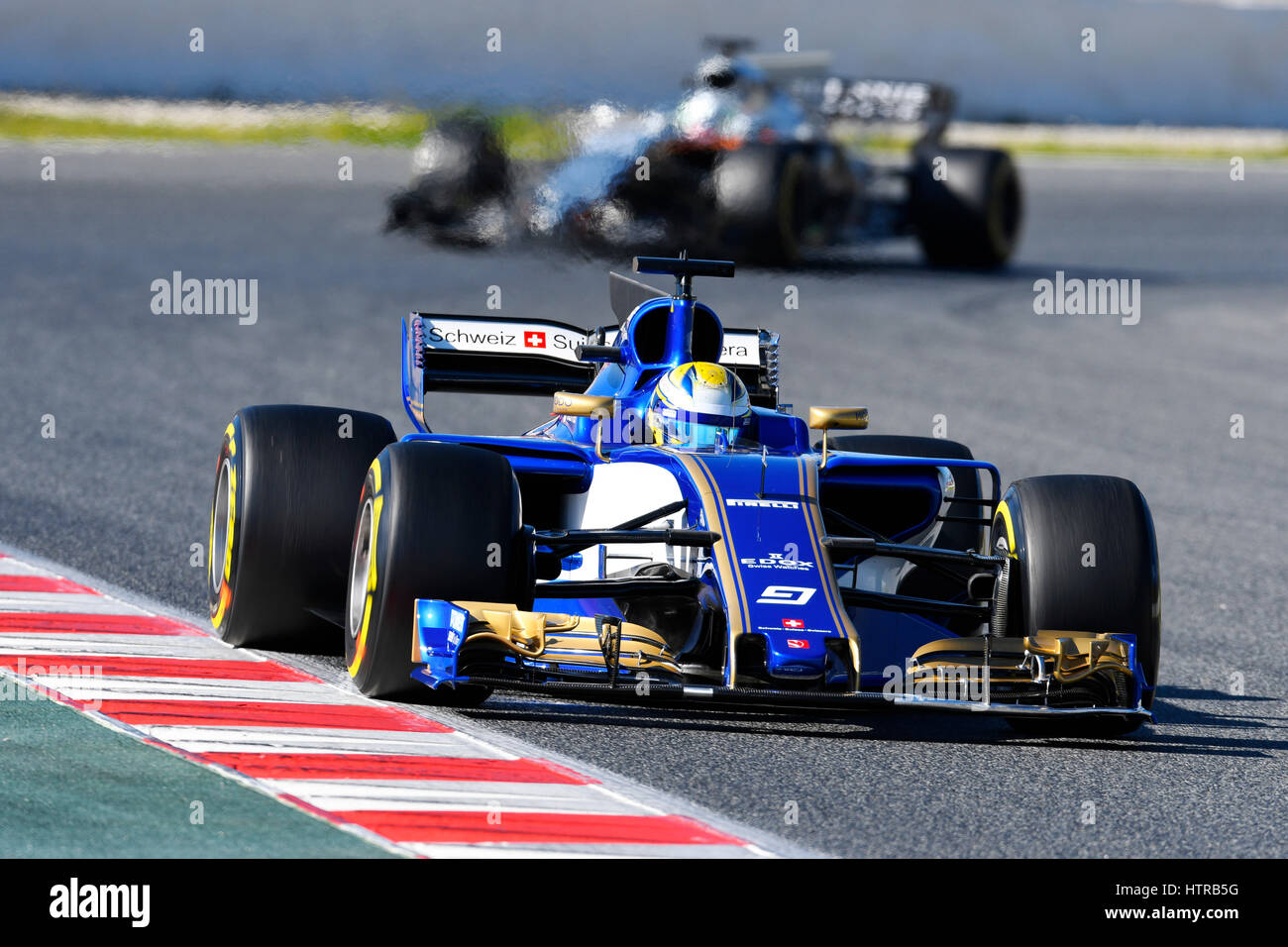 Circuit de Catalunya Montmelo, près de Barcelone, Espagne, 27.2.2017, -2,3.Test Formule 1 jours --- Marcus Ericsson (SWE), Sauber C36 Banque D'Images
