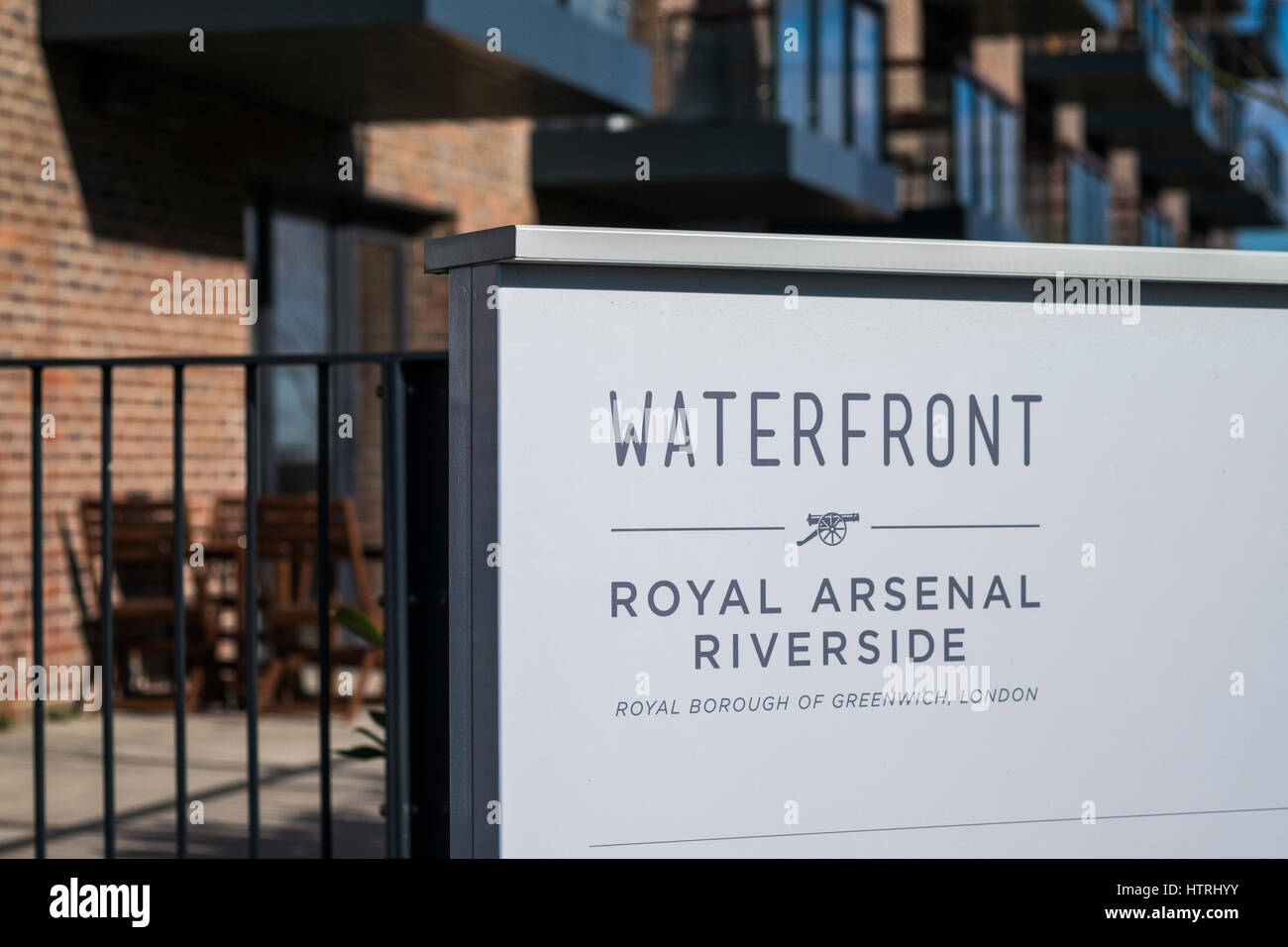 Arsenal Royal développement Riverside sur l'ancien Arsenal Royal, Woolwich, Londres, Angleterre, Royaume-Uni Banque D'Images