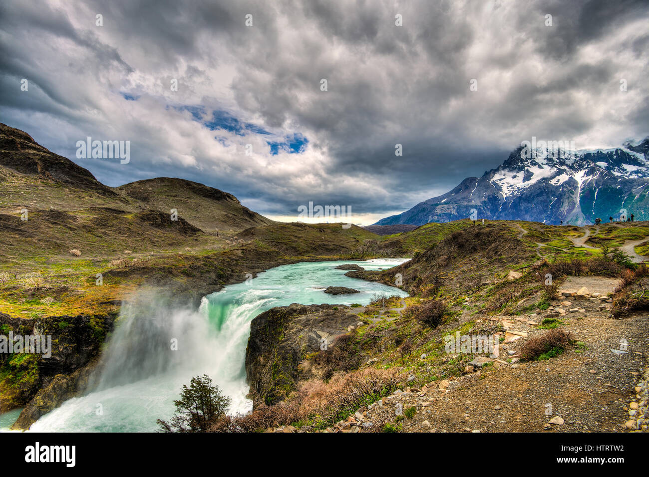 Le magnifique Parc National Torres del Paine en Patagonie, Chili Banque D'Images