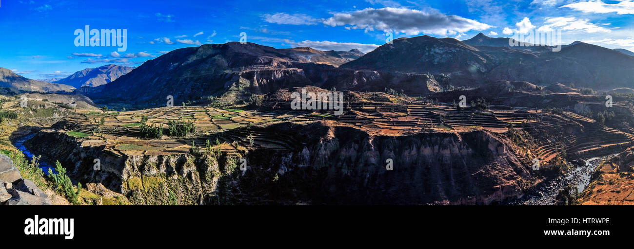 L'incroyable Canyon Colca au Pérou Banque D'Images